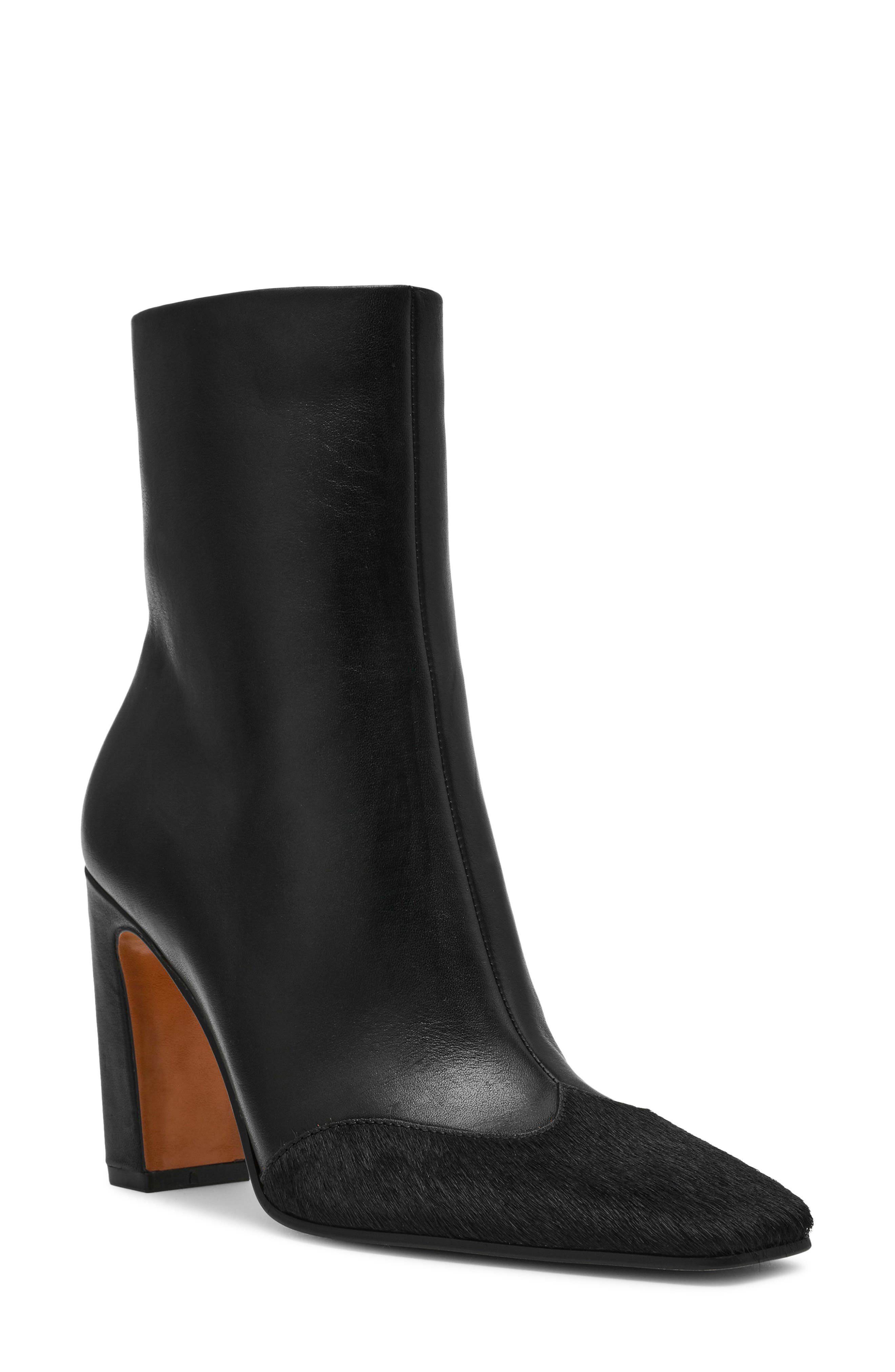 Steve Madden Lyle Cap Toe Bootie, Main, color, Black/ Black