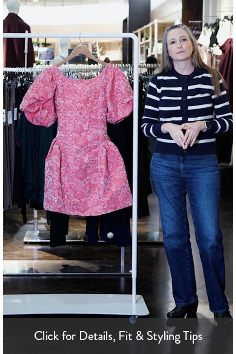 Amour Floral Jacquard Minidress video