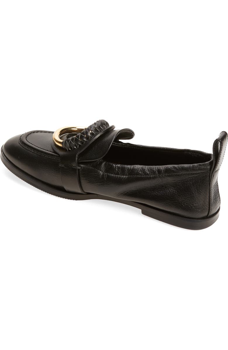 See by Chloé Hana Ring Embellished Loafer, Alternate, color,