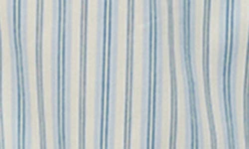 Ralph Lauren Striped Cotton-blend Sateen Sleep Set In Blue