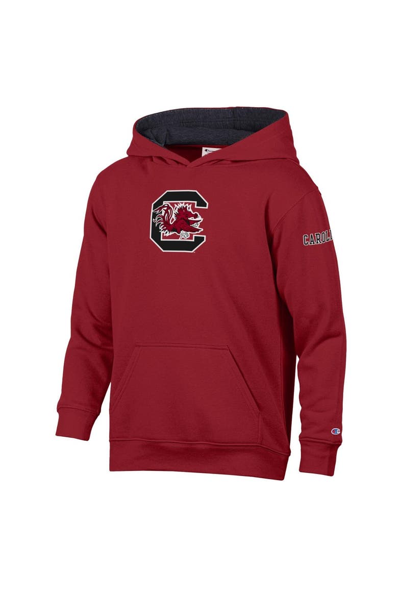 Youth Champion  Garnet/Black South Carolina Gamecocks Volume Fleece Hoodie, Main, color, Garnet
