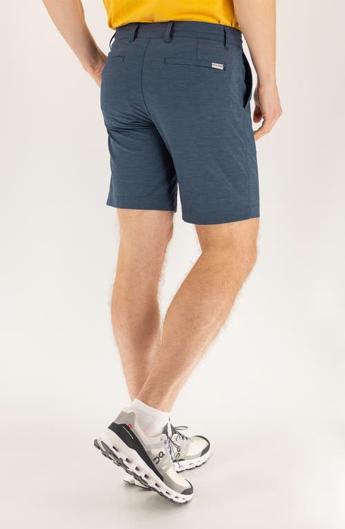 Devil-dog Dungarees 8-inch Hybrid Chino Shorts In Navy Blazer