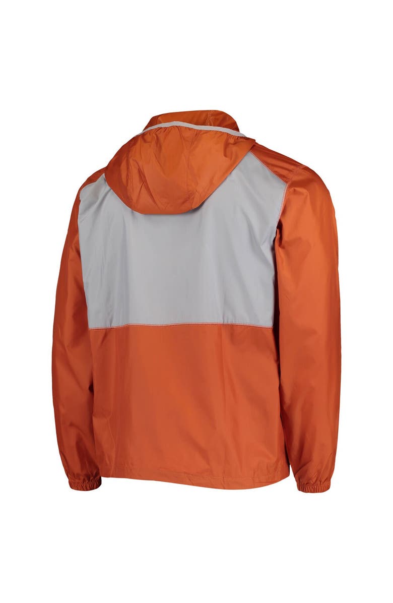 Columbia Men's Columbia Texas Orange/Gray Texas Longhorns Flash Forward Hoodie Full-Zip Windbreaker Jacket, Alternate, color,