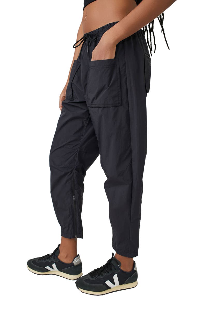FP Movement by Free People Fly By Night Water Resistant Crop Hiking Pants, Alternate, color, Black