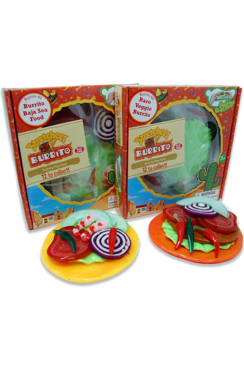 Burrito 2 Pack, Stretchy Toy Food 3+, Main, color, Multicolored