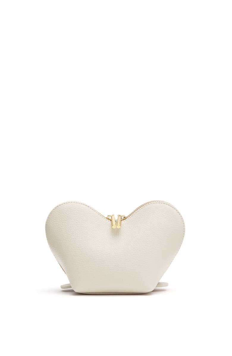 Cuyana Mini Heart Case, Main, color, Ecru