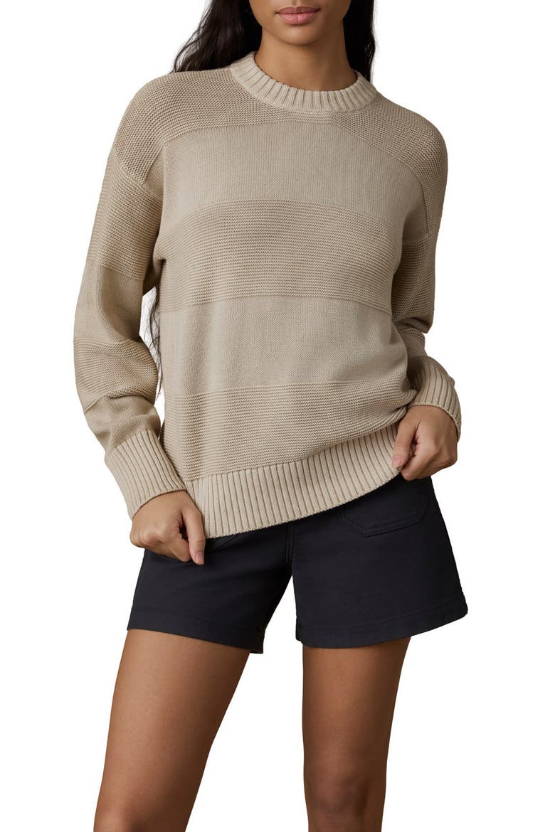 Sun Washed Cotton Sweater, Main, color, OATMEAL