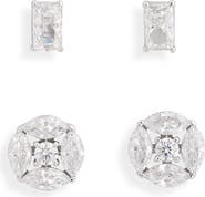 Nadri Set of 2 Cubic Zirconia Stud Earrings