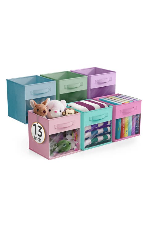 6-Pack Window Collapsible Storage Bins