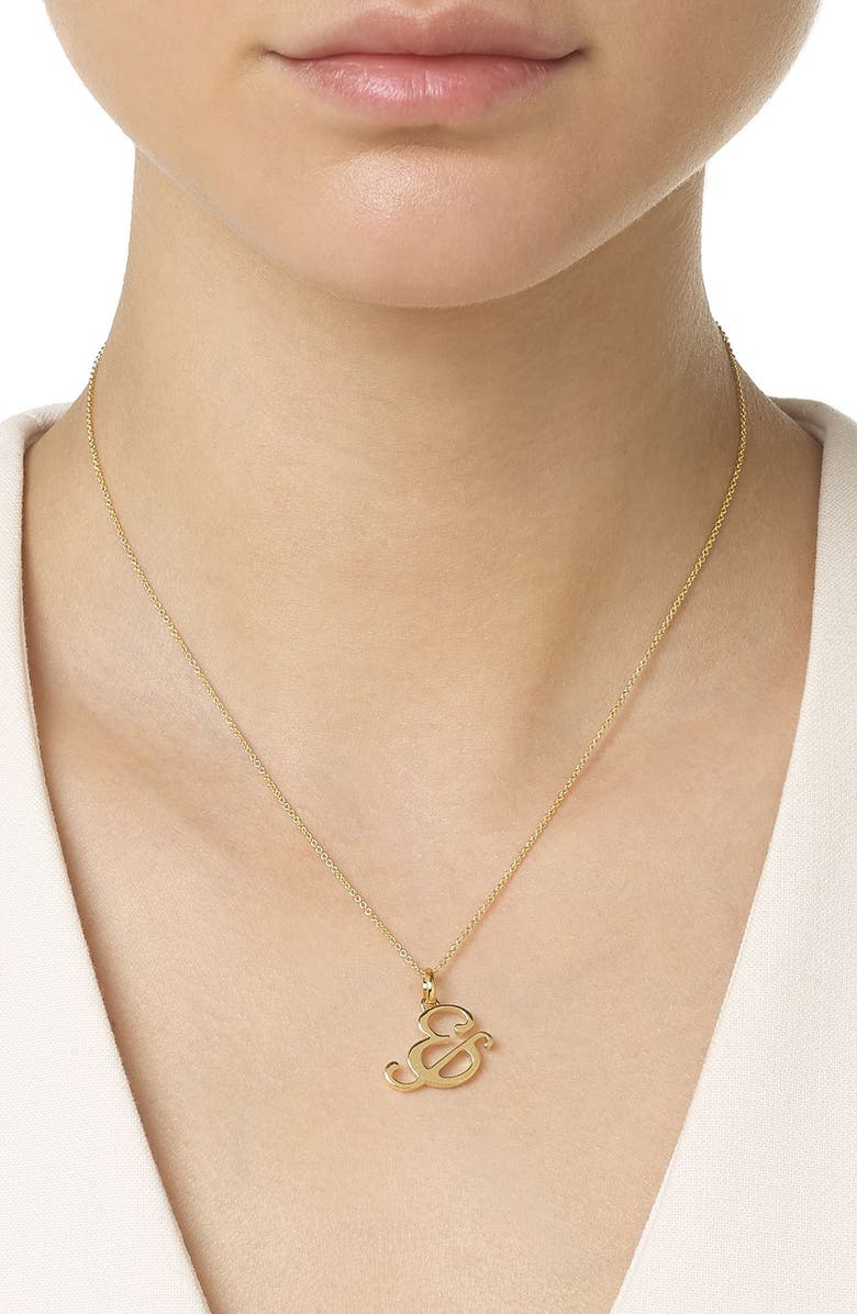 Monica Vinader Alphabet Pendant, Alternate, color,