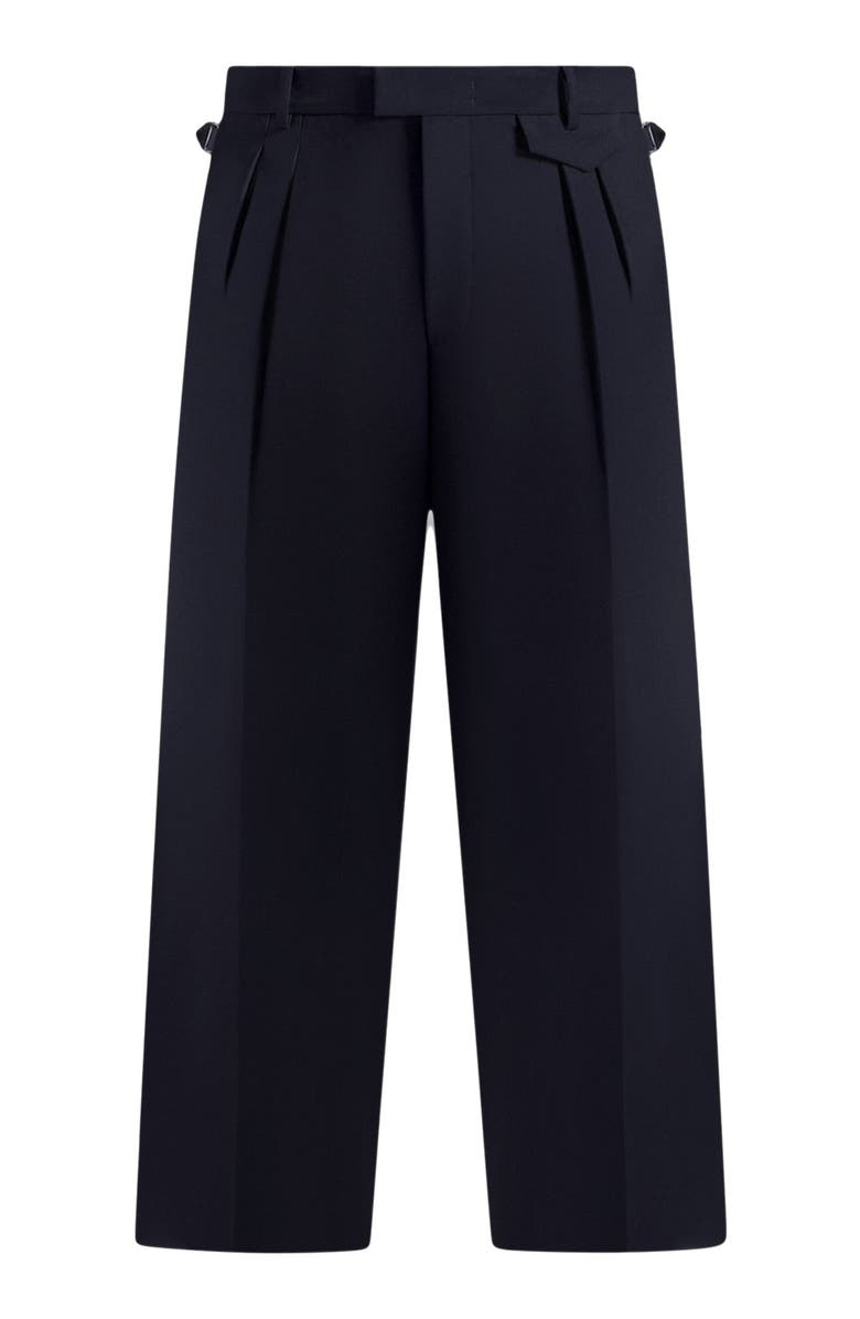 Manière De Voir Pierre Relaxed Fit Pleated Tailored Trousers, Alternate, color, Navy