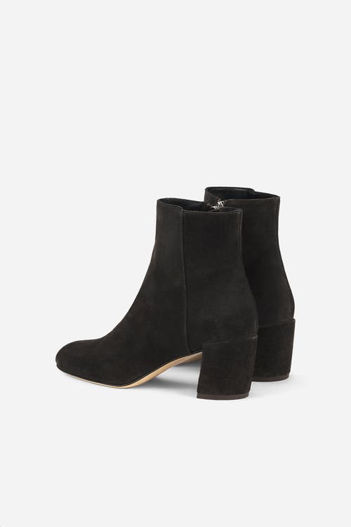 Agl Attilio Giusti Leombruni Agl Lynn Water-resistant Velour Bootie In Black