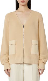 MM by Max Mara Libero Front Zip Cardigan
