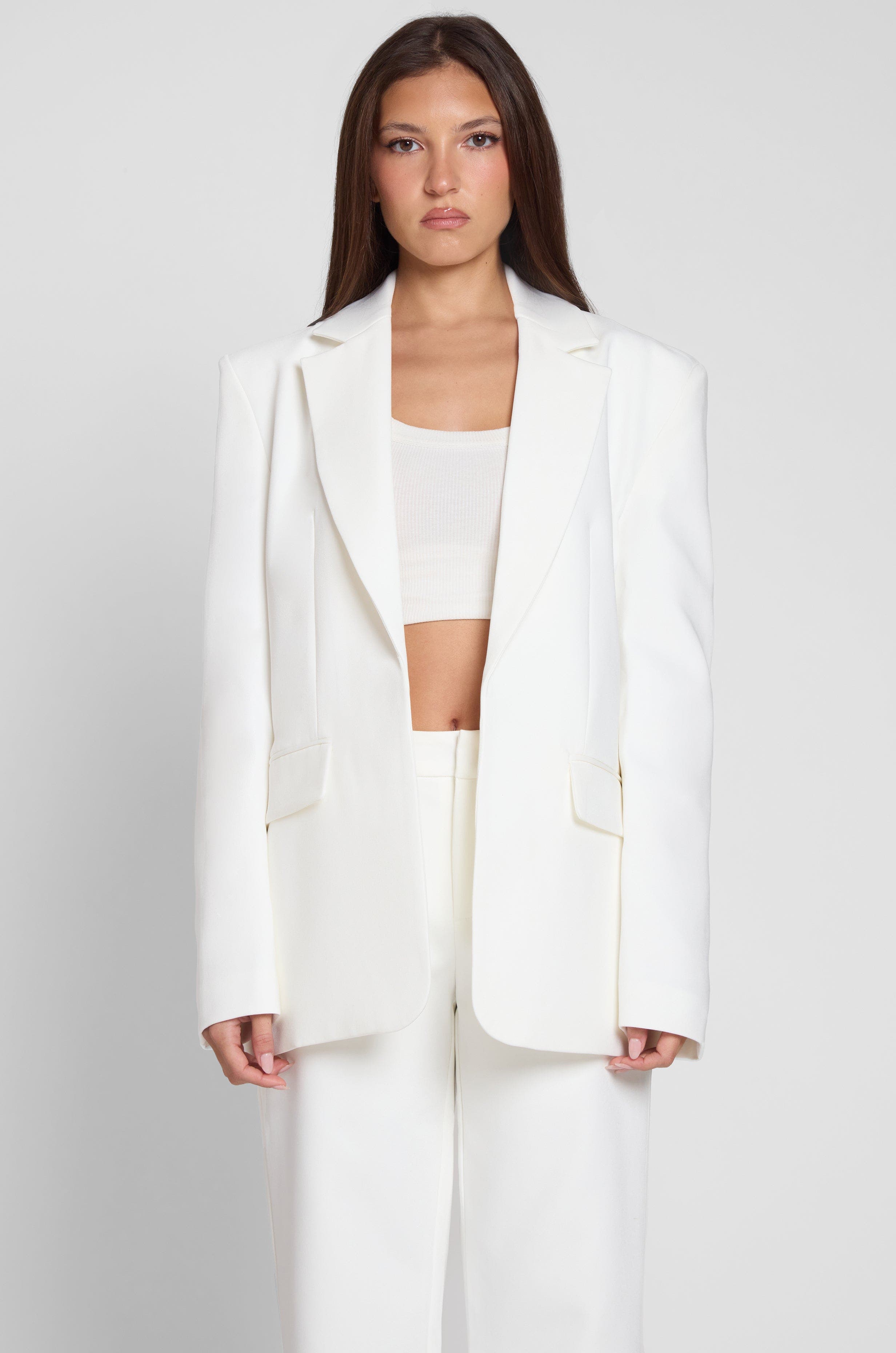 Classic Column Oversized Blazer - image 4