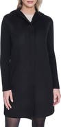 Kenneth Cole New York Double Face Wool Blend Hooded Coat