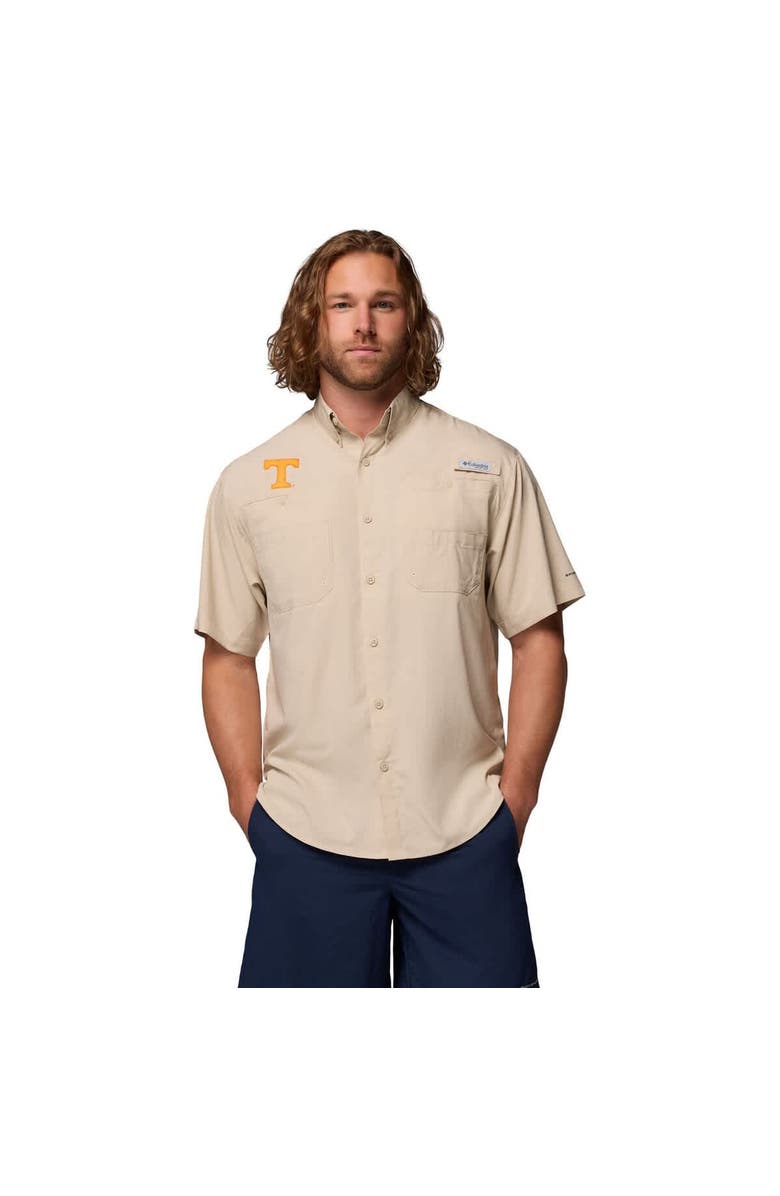 Columbia Men's Columbia Tan Tennessee Volunteers Tamiami Omni-Shade Button-Down Shirt, Main, color, Tan