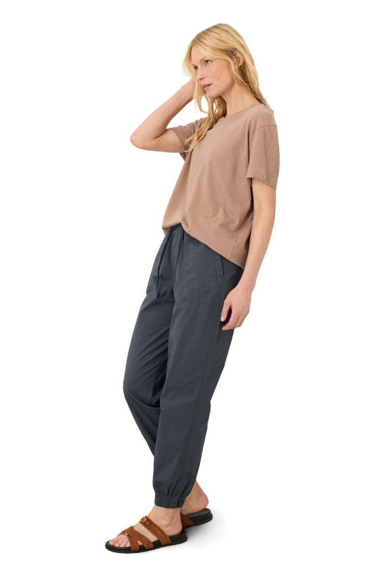 Organic Cotton Monterey Poplin Jogger, Alternate, color, Steel Blue