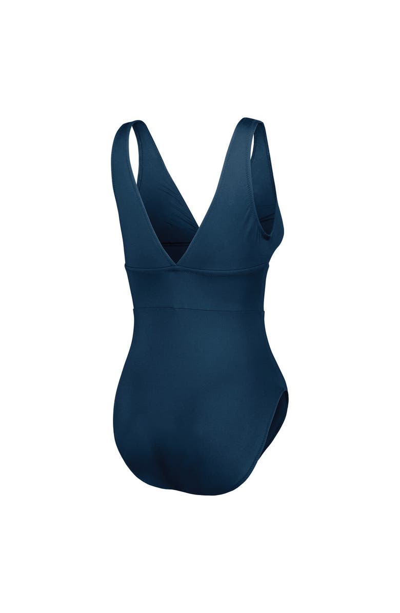 Tommy Bahama Women's Tommy Bahama Navy Dallas Cowboys Palm Modern V-Neck One-Piece Swimsuit, Alternate, color, Navy