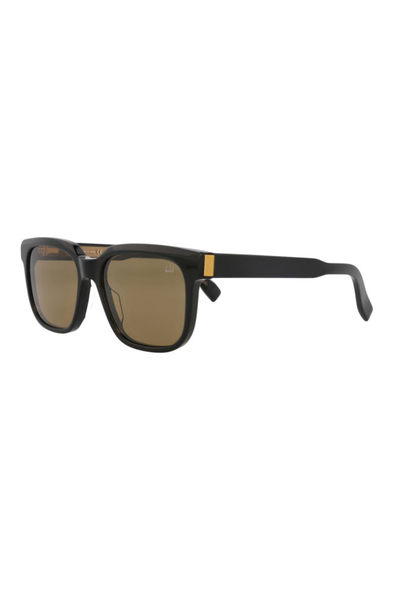 54mm Square Sunglasses, Alternate, color, BLACK BLACK BROWN
