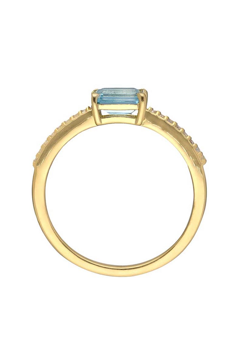 YS GEMS Blue & White Topaz Ring, Alternate, color, 