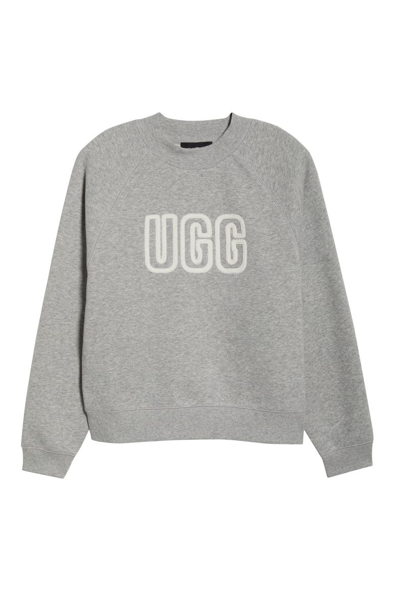 Logo Crewneck Sweatshirt, Alternate, color, GRHE