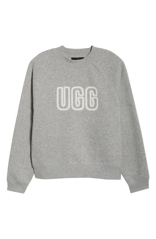 Ugg(r) Logo Crewneck Sweatshirt In Gray