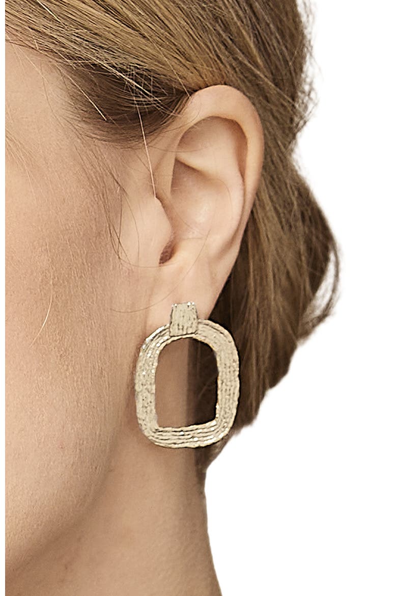 Eva Hoop Earrings - Sterling Silver, Alternate, color, Silver