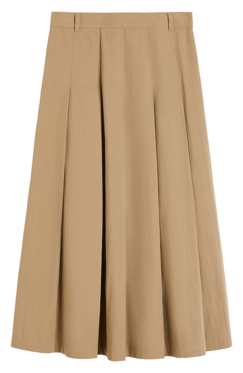 Weekend Max Mara Dorme Pleat Maxi Skirt, Alternate, color, Hazelnut Brown