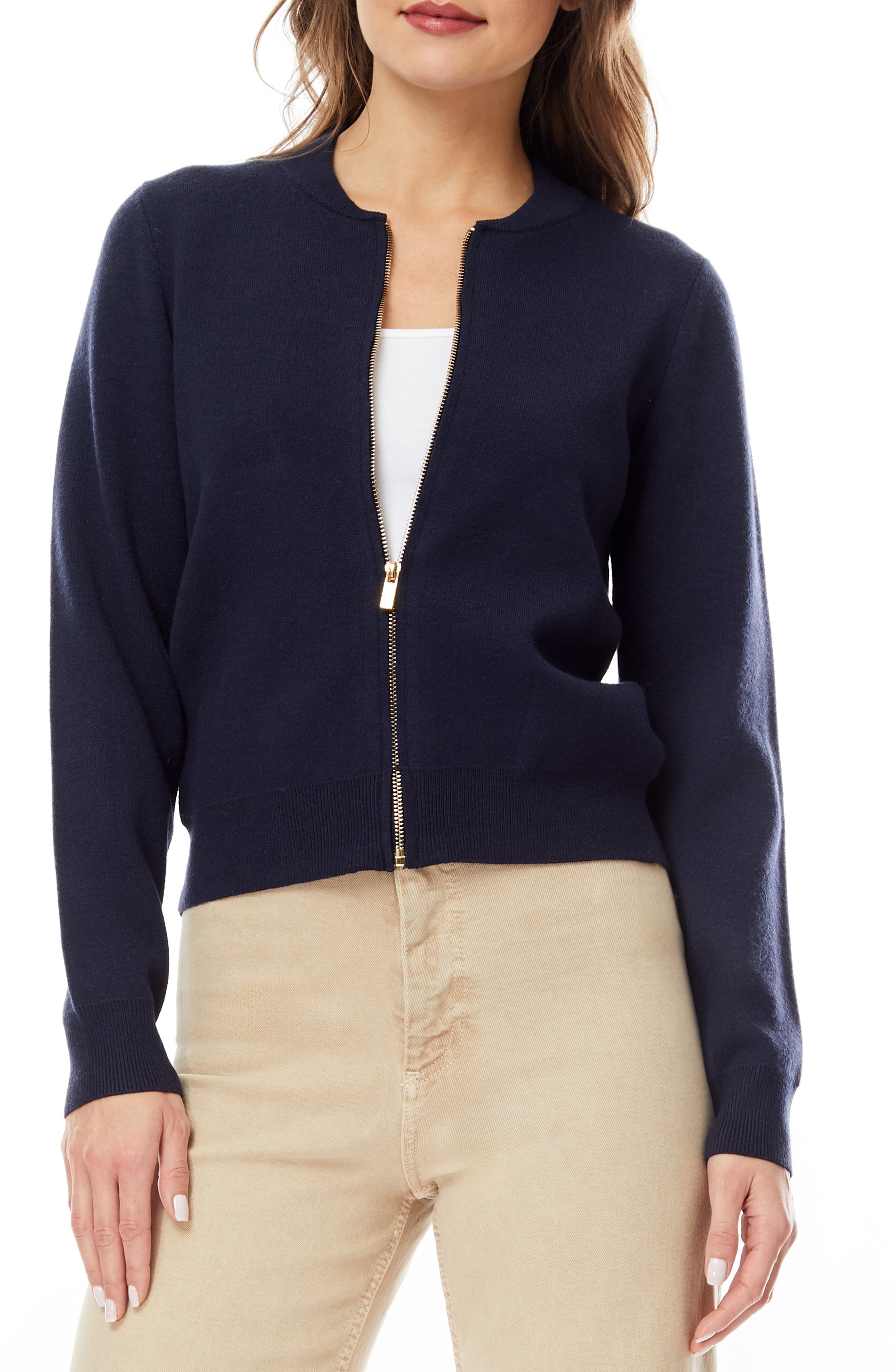 BY DESIGN Jenny Double Knit Bomber Jacket