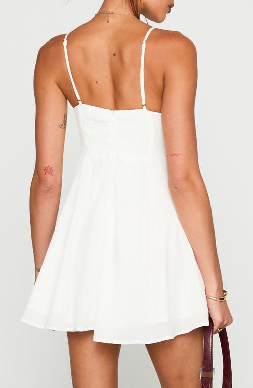 Princess Polly Moon Quartz Mini Sundress In White