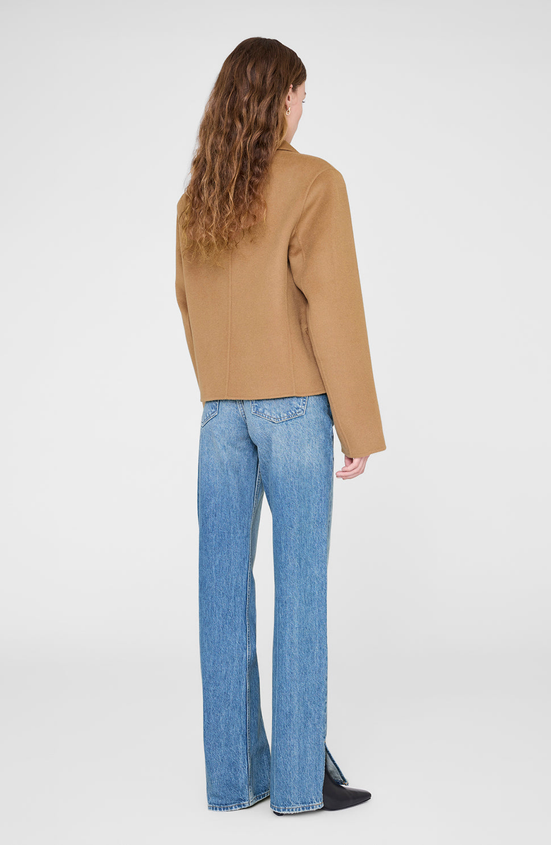 ANINE BING Etienne Blazer, Alternate, color, Camel