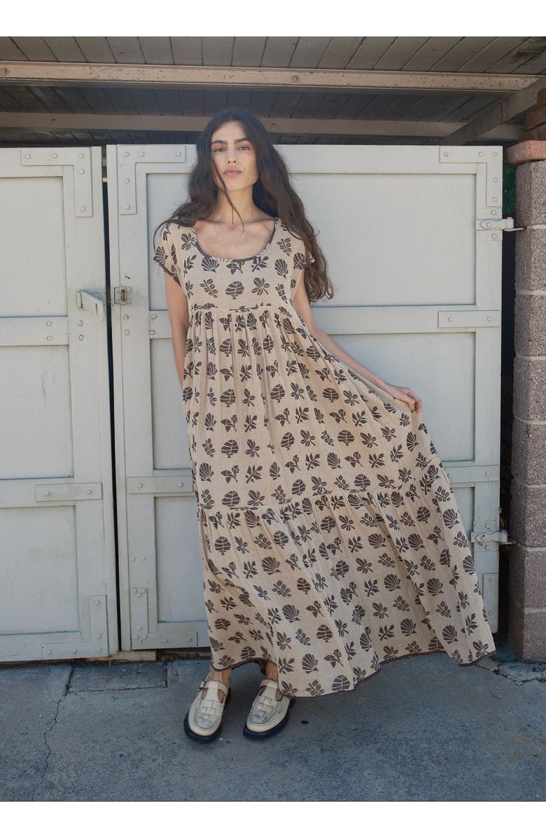 Ace & Jig LouLou Tiered Low Scoop Maxidress, Alternate, color, Botanical