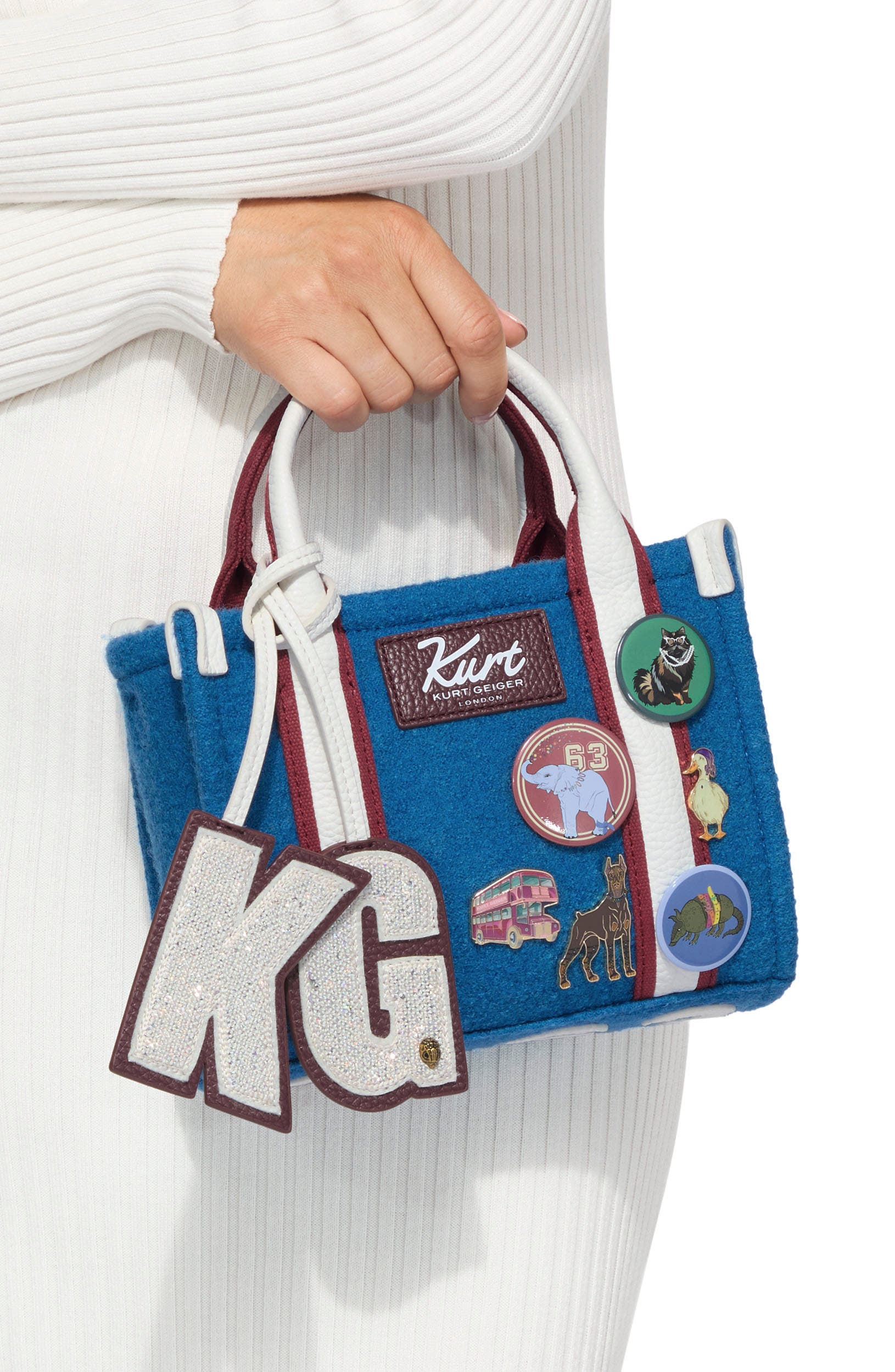 Extra Small Southbank Wool Shopper, Alternate, color, BLUE