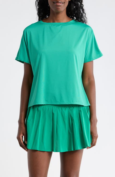 Dolman Sleeve Crop Active T-Shirt