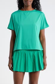 90 DEGREE BY REFLEX Dolman Sleeve Crop Active T-Shirt