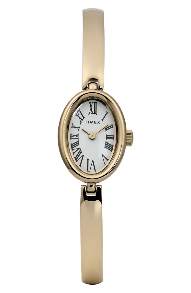 Timex<sup>®</sup> Cavatina Oval Bracelet Watch, 19mm, Main, color,