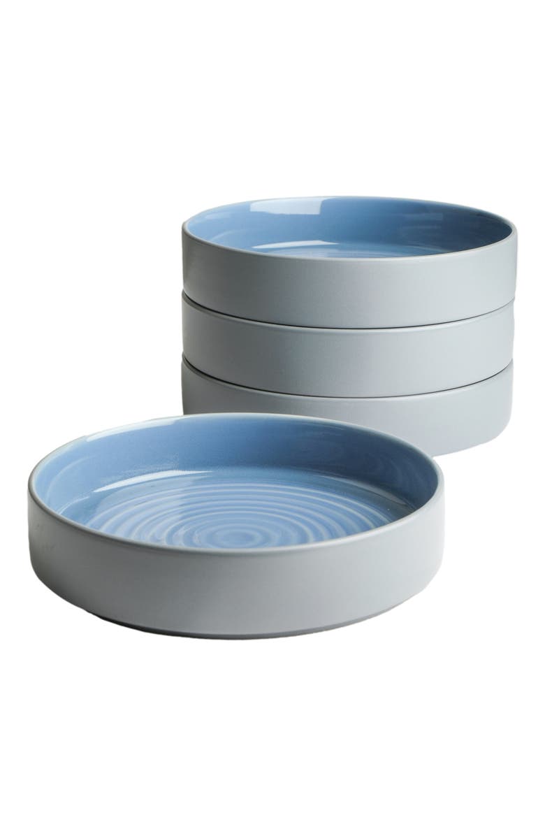Stone Lain Elica Stoneware 12-Piece Dinnerware Set, Alternate, color, Blue And Grey
