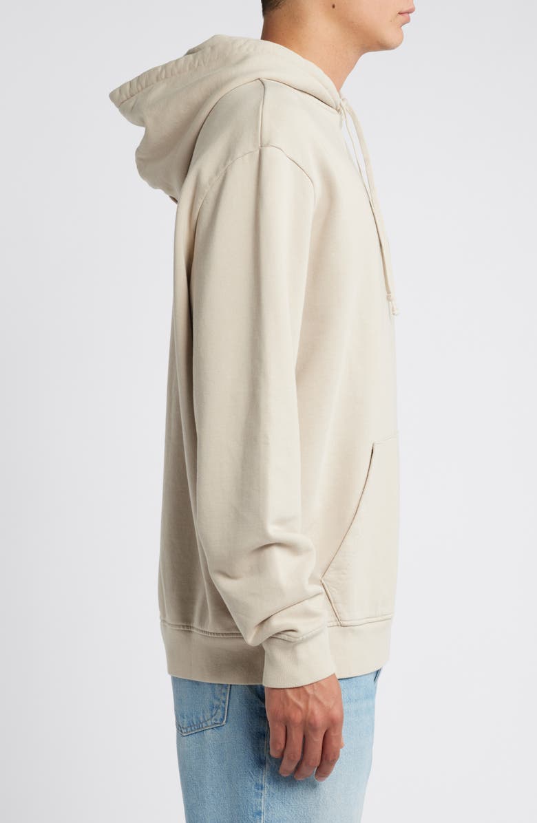 AllSaints Tierra Pullover Graphic Hoodie, Alternate, color, Dune Taupe