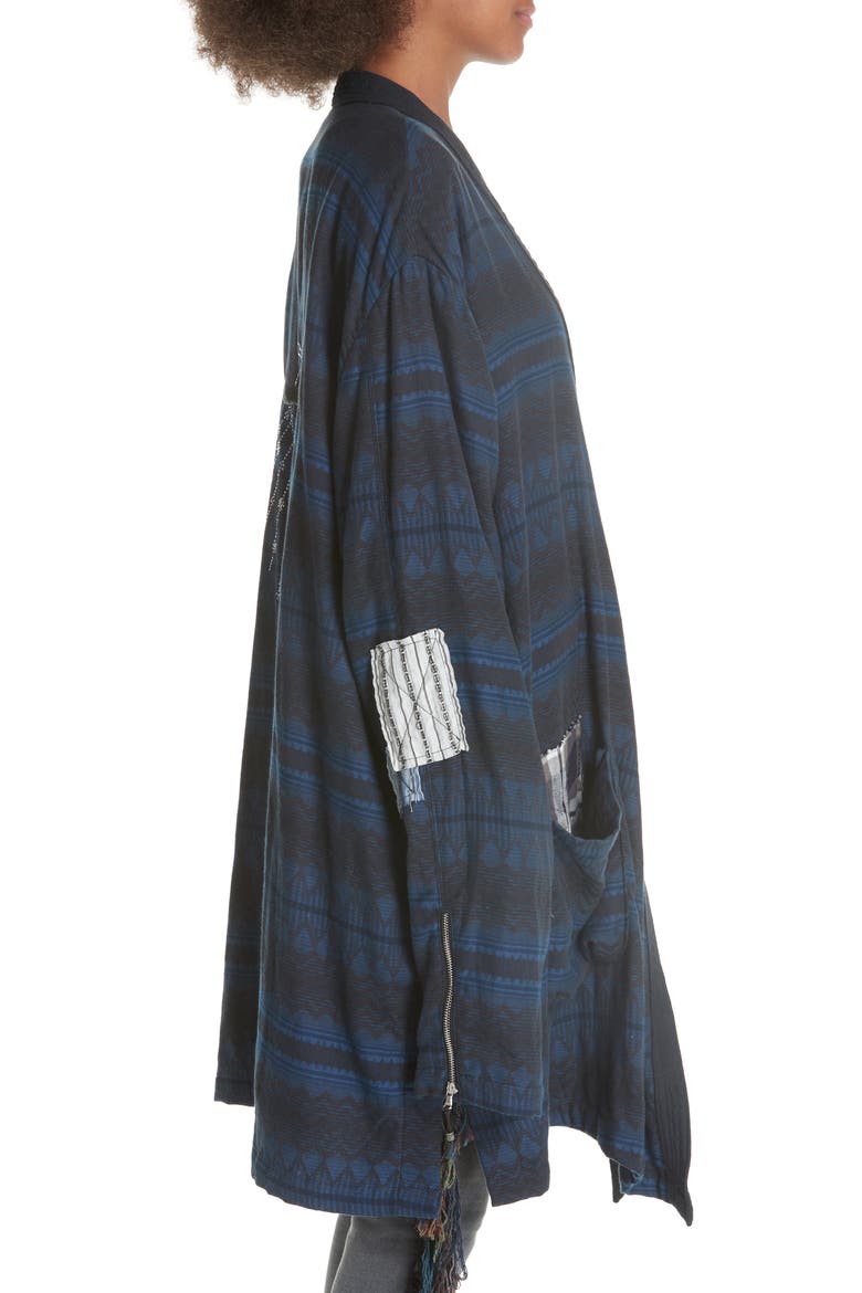 Swarovski Crystal Western Kimono, Alternate, color, BLUE