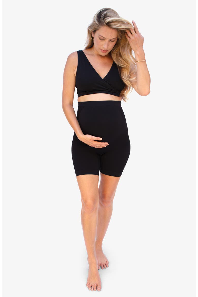 Ingrid & Isabel® Maternity Shapewear Shorts, Alternate, color, BLACK