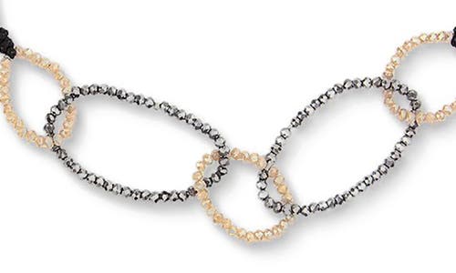 Saachi Beaded Oval Choker Necklace In Black