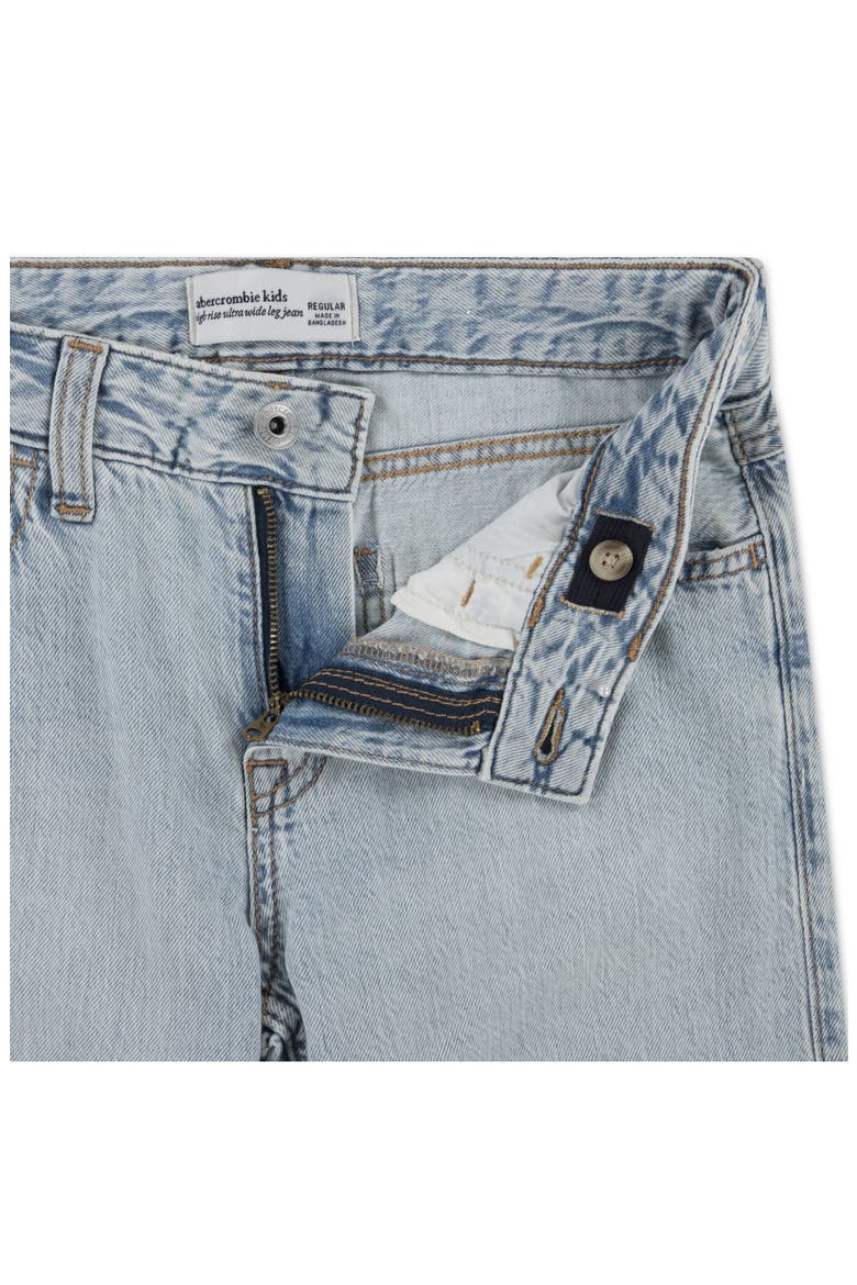 Kids' Ripped Wide Leg Jeans, Alternate, color, LACEY BLUES