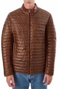 REGENCY Leather Channel Quilt Jacket