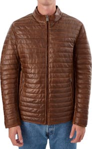 REGENCY Leather Channel Quilt Jacket