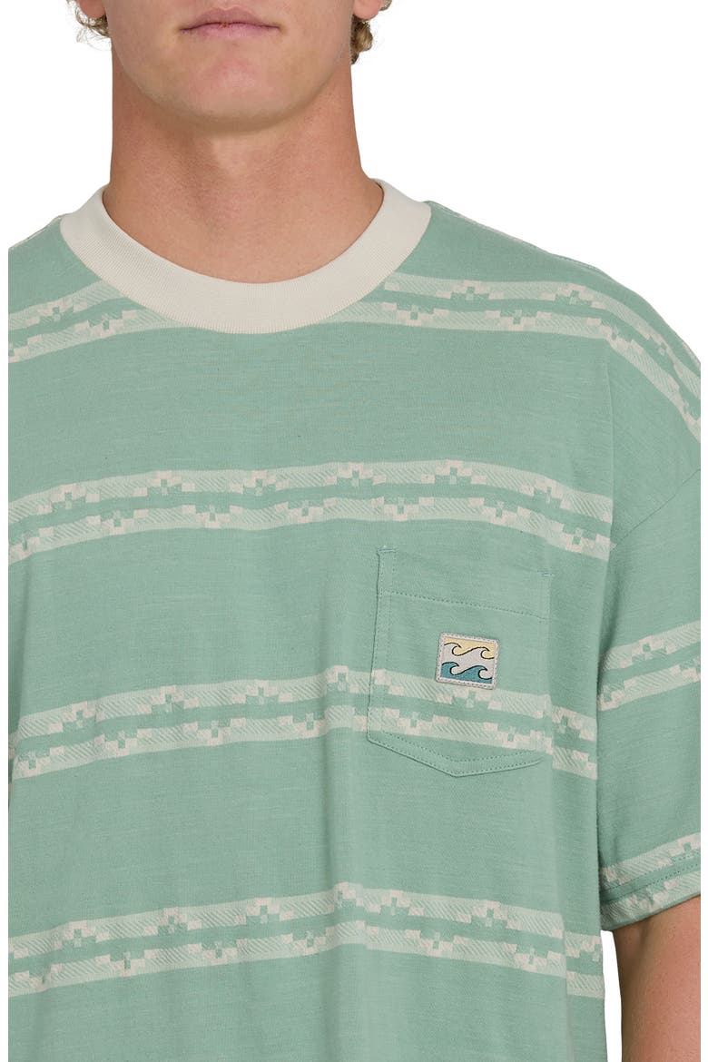 Baxter Oversize Stripe Pocket T-Shirt, Alternate, color, GRANITE GREEN