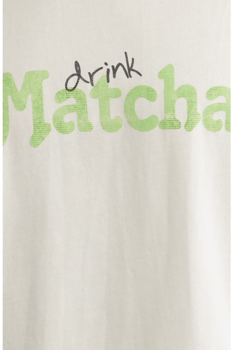 Matcha Graphic T-Shirt, Alternate, color, CREAM