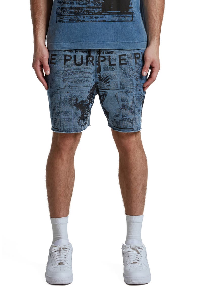 Midweight French Terry Shorts, Main, color, BLUE