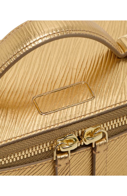 Tumi Voyageur Lex Mini Train Case Crossbody Bag In Gold