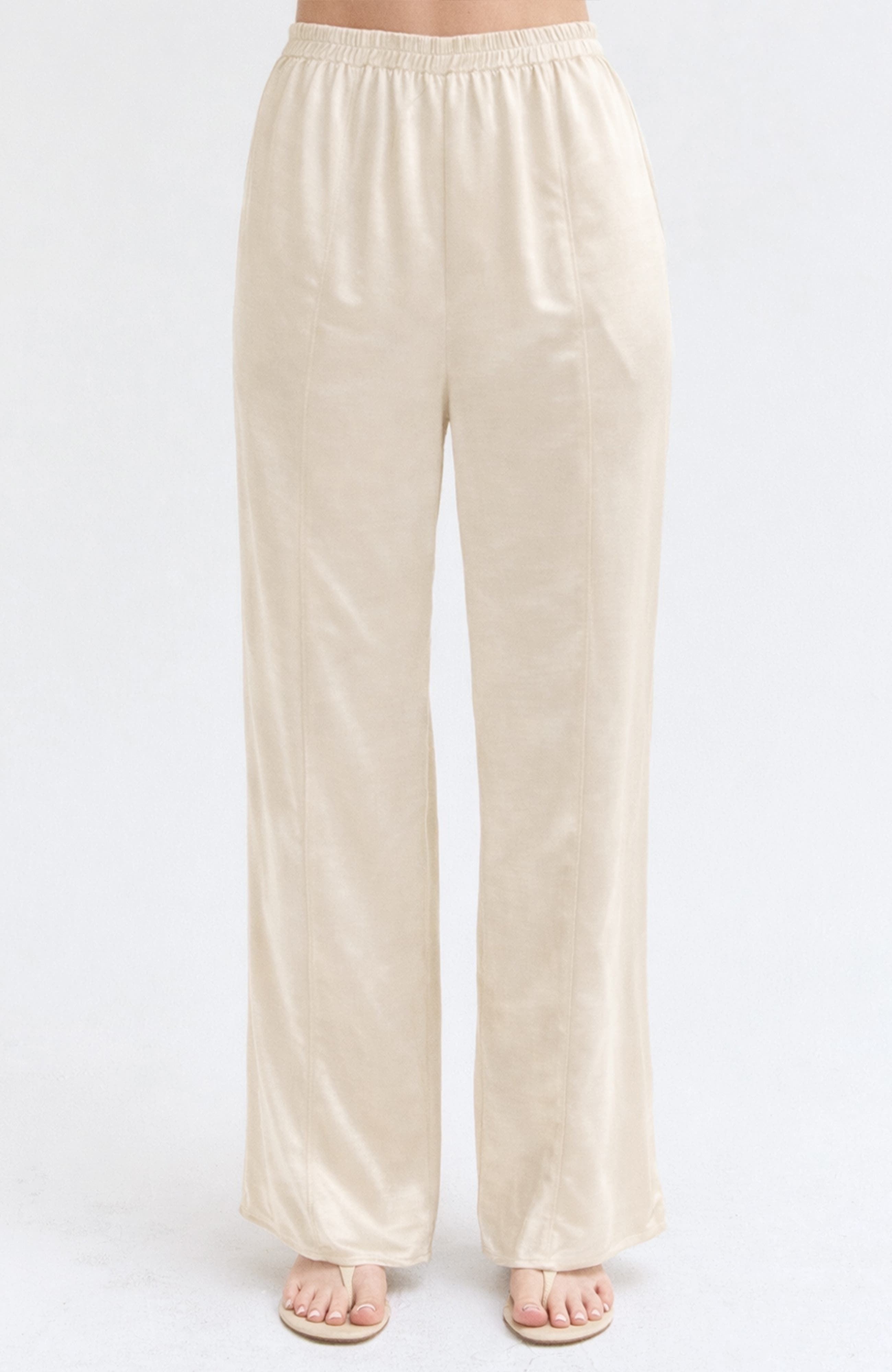Satin Pull On Pants - image 3
