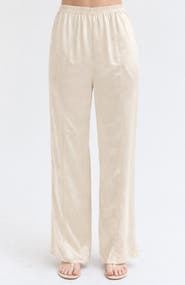 CRESCENT Satin Pull On Pants
